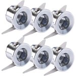 Aiperq lot de 6 mini spots led 3w encastrables pour placopl�tre avec transformateur s�par� �clairage ...
