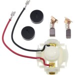 Aiperq - balai de charbon cb430 + porte balai charbon + casquettes pour charbon meuleuse makita dga452 ...
