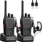 Aiperq - baofeng talkie walkie longue port�e rechargeable professionnelle 16 canaux pmr talkies - walkies ...