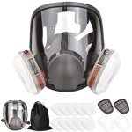 Aiperq masque complet 16 en 1 masque complet en silicone 1 corps de masque + 2 x cartouches filtrantes ...