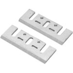 Aiperq une paire lame de rechange pour raboteuse lectrique 3 - 1 / 4 inch 82x28x3mm hss lame de rabot ...