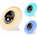 Aiperq - r�veil r�veil lumi�re nuit sunrise sunset simulation rgb 7 couleurs led lampe de nuit avec bluetooth ...