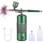 Airbrush ongle, airbrush onglerie, kit a�rographe avec compresseur, kit de compresseur d'a�rographe portable, ...
