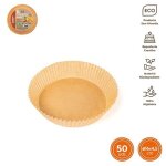 Airfryer moule en papier silicone rouge 50u. - 16x4 cm