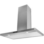 Airlux - hotte d�corative murale 90cm 63db 564m3 / h noir ahbf971ix