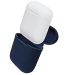 Airpod mallette de transport fabriques a partir de silicone - bleu
