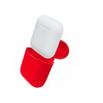 Airpod mallette de transport fabriques a partir de silicone - rouge