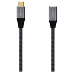 Cble usb 3. 2 type - c aisens a107 - 0635 / usbusb type - c mle - usbusb type - c femelle / 1m / gris ...