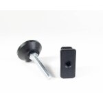 Ajile - kit de r�glage pour tube rectangulaire 40x20 mm avec pied v�rin filet� en acier zingu� m8 x 50 ...