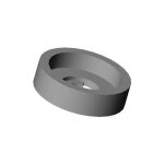 Ajile - pour vis m3 : rondelle cuvette de finition en plastique noir pour vis � t�te plate