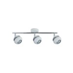 Akunadecor luminaire de salle de bain moderne beethoven 3 spots blanc / argent�
