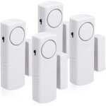 Alarme porte et fen�tre - lot 4x alarme sans fil anti - intrusion - s�curit� maison contre cambriolage ...