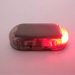 Alarme de voiture lumi�re led avertissement de s�curit� solaire syst�me factice anti - vol flash lampe ...
