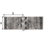 Alberts charni�re 50x60mm sta brut 5mm - 341541 - gah