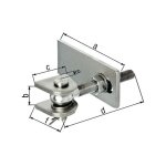 Paumelle de portail 120mm Paumelle de portail 120mm
