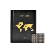 Album de collection de pi�ces de monnaie, 300 poches classeur monnaie 4, 5x4, 5 cm / 3, 1x3, 1cm, rangements ...