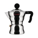 Alessi aam33 / 6 - cafetière à expresso de design, corps de aluminium, poignée et bouton de résine thermoplast ... Alessi aam33 / 6 - cafetière à expresso de design, corps de aluminium, poignée et bouton de résine thermoplast ...