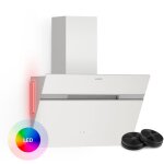 Alina hotte aspirante - 60 cm hotte d�corative, 600 m� / h, classe a, led, 68 db, recirculation & �vacuation, ...