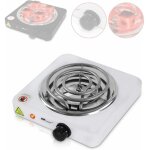 Allume charbon - lectrique, 1000 w, thermostat 5 positions, protection surchauffe, en blanc - plaque ...