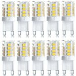 Alovez - lot de 10 projecteur led, lumi�re d�corative led, ampoule led g9, 5 w blanc chaud blanc froid, ...