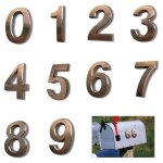 Alovez - 10pcs num�ro de plaque maison num�ros de bo�te aux lettres num�ros de porte auto - adh�sifs ...