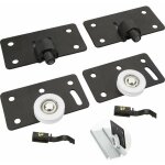 Alovez - lot de 2 rouleau de porte coulissante rail porte , roues coulissantes 30 mm roulette placard ...