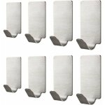 8 pices crochet adhsif patre crochet peignoir vtements porte serviette, crochets auto - adhsifs, ...