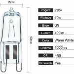 Alovez - ampoule de four g9 halogcne four g9 40w 230v ampoule de tolcrance 300cc 2 pac