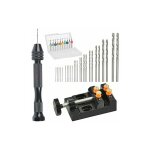 Alovez - ensemble de 37 mini perceuses  main avec tau de perceuse  colonne prcision pin vise (0, ...