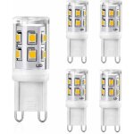 Alovez - g9 led 2w, 20w 25w g9 halog�nes equivalente, 200lm blanc chaud 3000k ampoule led g9 lampe, cri ...