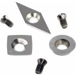 Inserts de coupe en carbure de tungstne 3 pices pour outils de tournage  bois (y compris carr de ...