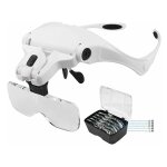 Lunette loupe avec 2 led - loupe eclairante loupe frontale pour lecture, tous les travaux de précision, ... Lunette loupe avec 2 led - loupe eclairante loupe frontale pour lecture, tous les travaux de précision, ...