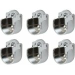 Alovez - support de tige de bride support tube rond 6 pices penderie ovale support de tringle  vtements ...