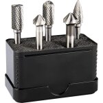 Alpen - kombi - set 5 - pcs. fraises rotatives hm + 2 fraises � chambrer ugt