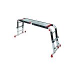 Altrad - echelle pliante telescopique a plateforme 5 positions en 1 - escabeau, plateforme, echelle droite ...
