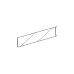 Garde - corps fixe 2m50 - gamme chafaudage multidirectionnel - multivit + 1&2 - rf: n1725 - 2. 50 m ...