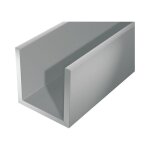 Alu - u - profil 2000 / 12x10mm argent Alu - u - profil 2000 / 12x10mm argent