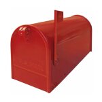 Bo�te aux lettres en t�le galvanis�e style am�ricain alubox america red