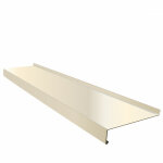 Appui de fenêtre avec relevé 15 / 10eme 2m - 100mm - ral1015 - aluhome Appui de fenêtre avec relevé 15 / 10eme 2m - 100mm - ral1015 - aluhome