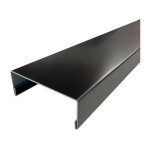Nez de cloison 2m60 en alu 15 / 10me - 78mm - ral9005 - aluhome