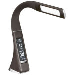 Aluminor - lampe design, lampe de bureau gilda marron en metal