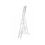 Alve - echelle transformable 3 plans coulissante extensible 11 marches