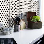 Sticker mural carrelage adhsif cuisine salle de bain - 9 stickers carrelages effet marbre noir et blanc ...