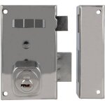 Amig serrure en applique et verrous 75 67 x 112 mm acier chromé brillant - droite Amig serrure en applique et verrous 75 67 x 112 mm acier chromé brillant - droite