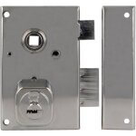 Amig serrure en applique et verrous 75n 72 x 112 mm acier chromé brillant - droite Amig serrure en applique et verrous 75n 72 x 112 mm acier chromé brillant - droite