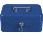 Amig coffret à monnaie 2153 200 x 160 x 90 mm acier bleu Amig coffret à monnaie 2153 200 x 160 x 90 mm acier bleu