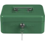 Amig coffret à monnaie 2153 250 x 180 x 90 mm acier vert Amig coffret à monnaie 2153 250 x 180 x 90 mm acier vert