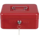 Amig coffret à monnaie 2153 300 x 240 x 90 mm acier rouge Amig coffret à monnaie 2153 300 x 240 x 90 mm acier rouge