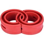 Amortisseur tampon de ressort 2pc universel de voiture coussin de butoir rouge de voiture amortisseur ...
