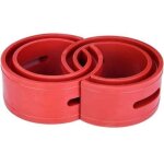 Amortisseur tampon de ressort 2pc universel de voiture coussin de butoir rouge de voiture amortisseur ...